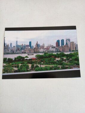 Photo magnet of Shanghai Bund and Huangpu River